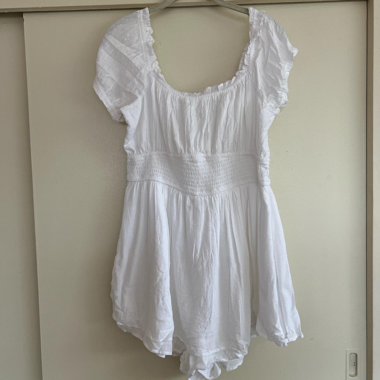 Hollister Co. Women's White Dress | Depop