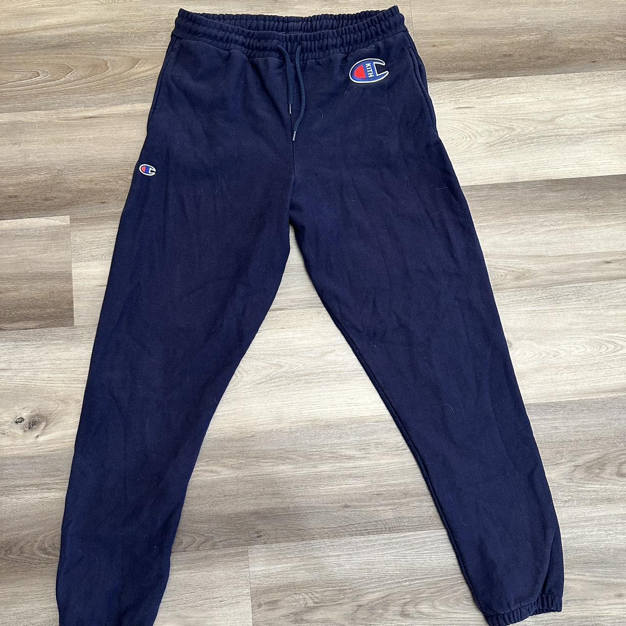 Kith x Champion Sweatpants SIZE MEDIUM MENS Navy