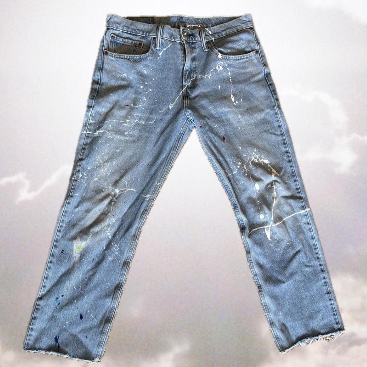 Levi’s 502 custom painter jeans 🎨 Waist 32 length... - Depop