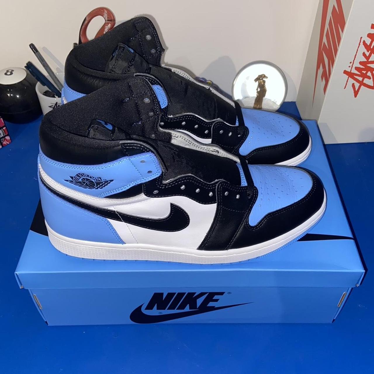 Air Jordan 1 Retro High Og Unc Toe Uk 11 Dead Stock - Depop