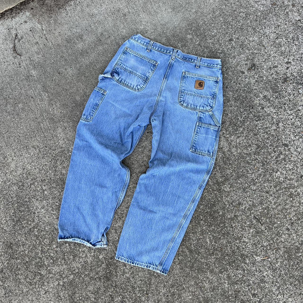 Vintage 90s Carhartt Carpenter Denim Jeans Tagged... - Depop