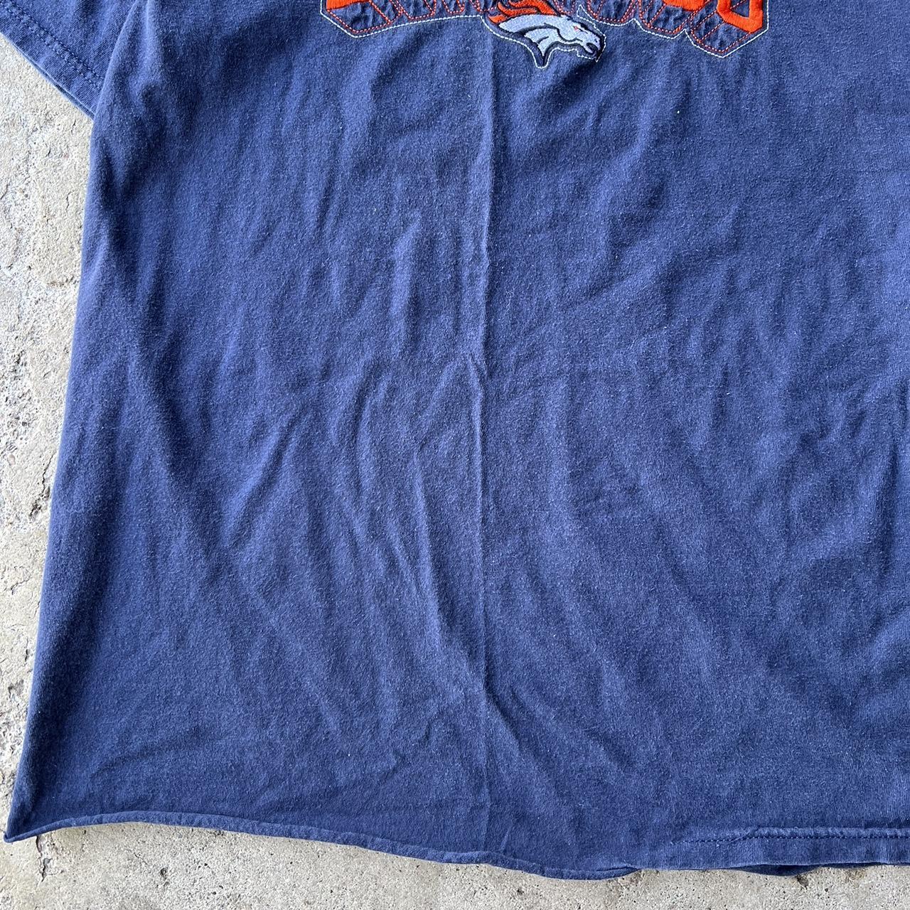 Y2K Thick NFL Denver Broncos Football Shirt with - Depop