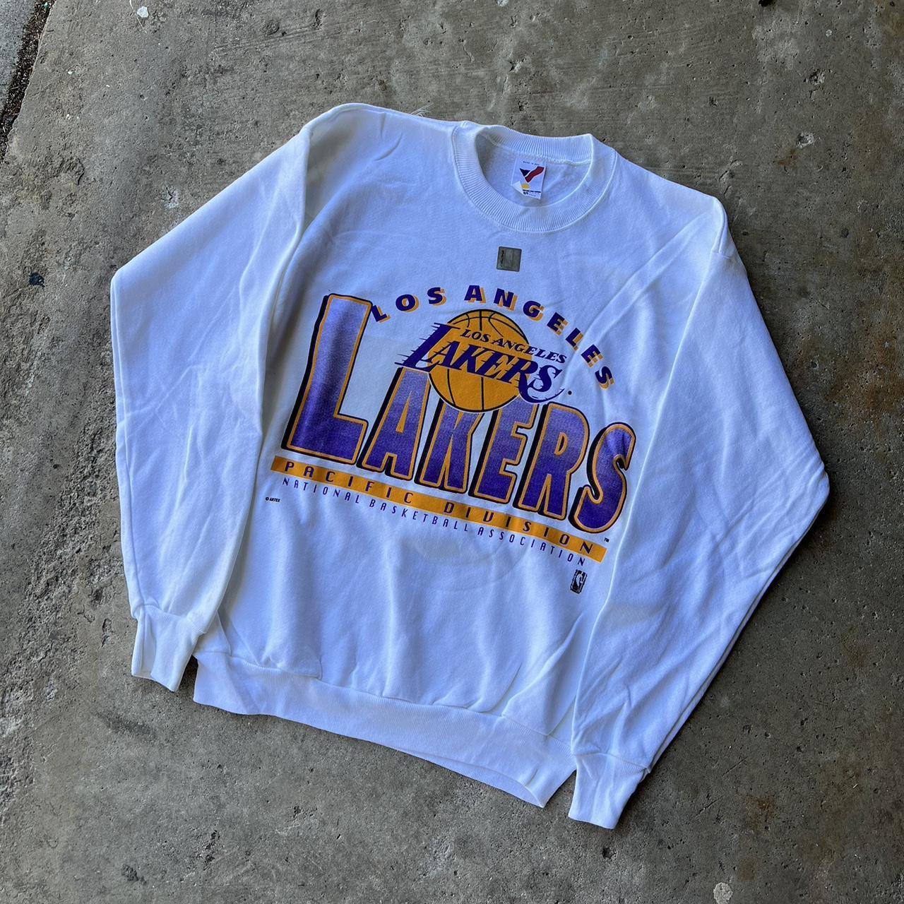 Vintage 90s Los Angeles Lakers NBA Sweatshirt Size... - Depop