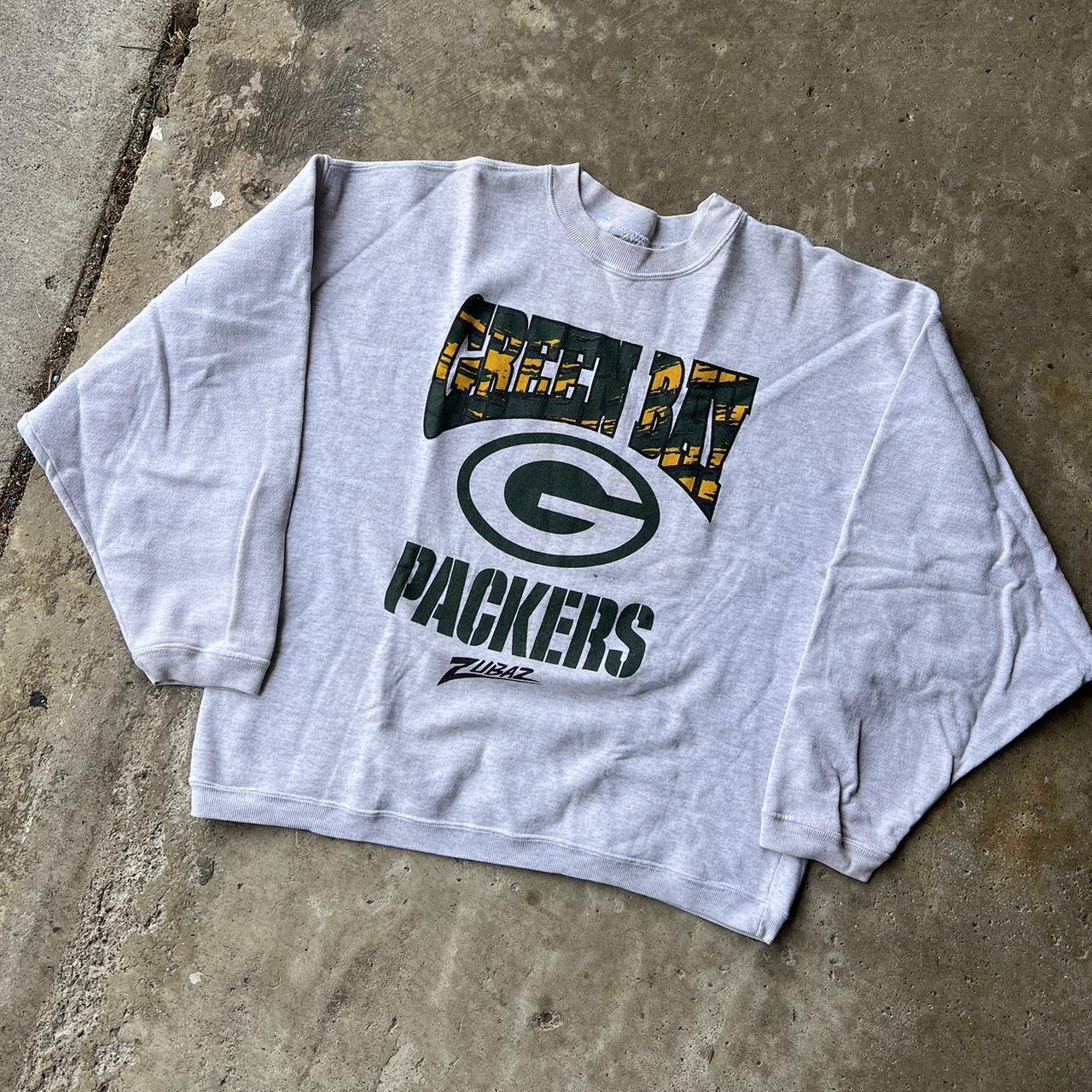 GreenBay Packers White Hoodie Condition is - Depop