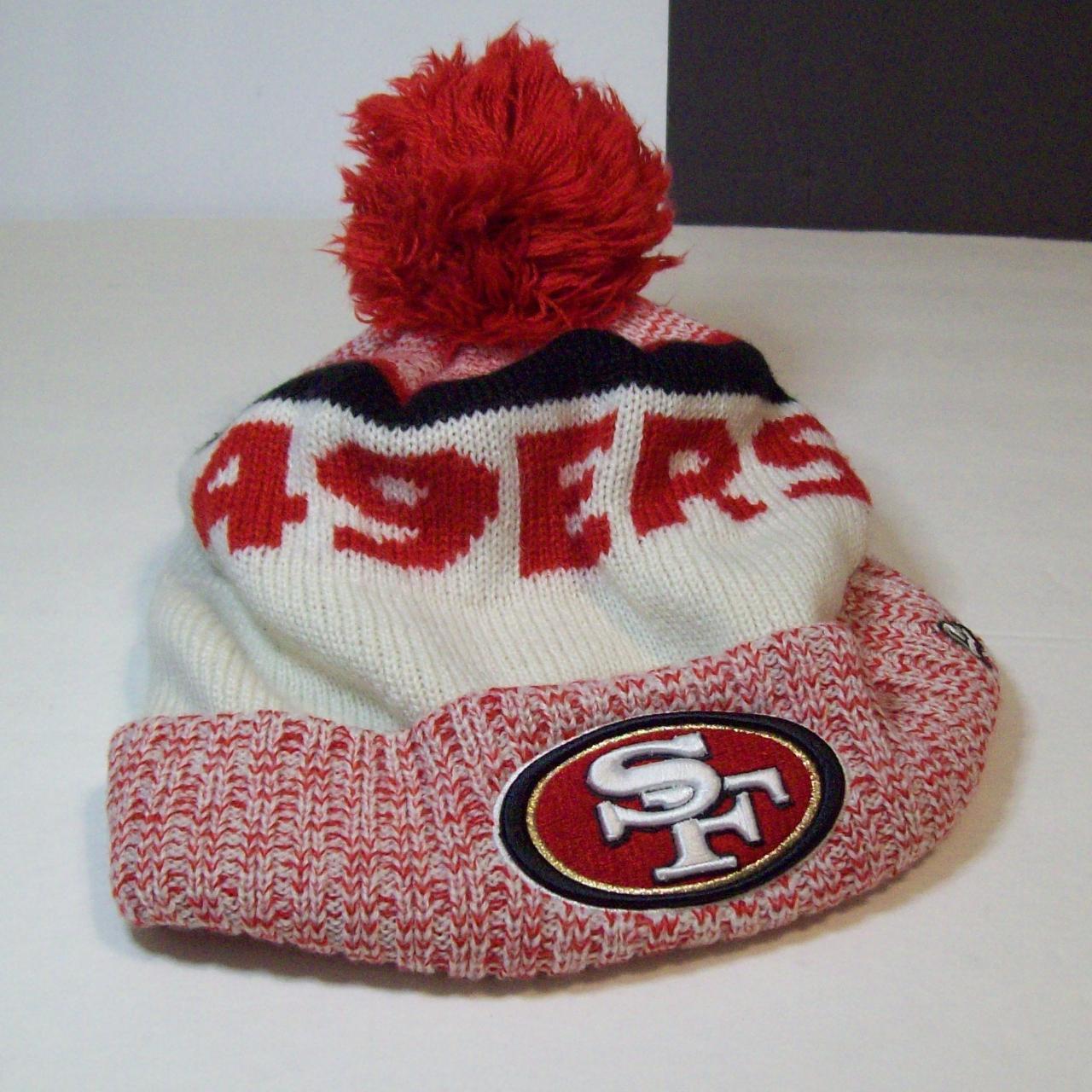 The 49ers NFL Beanie with Yarn Pom Pom