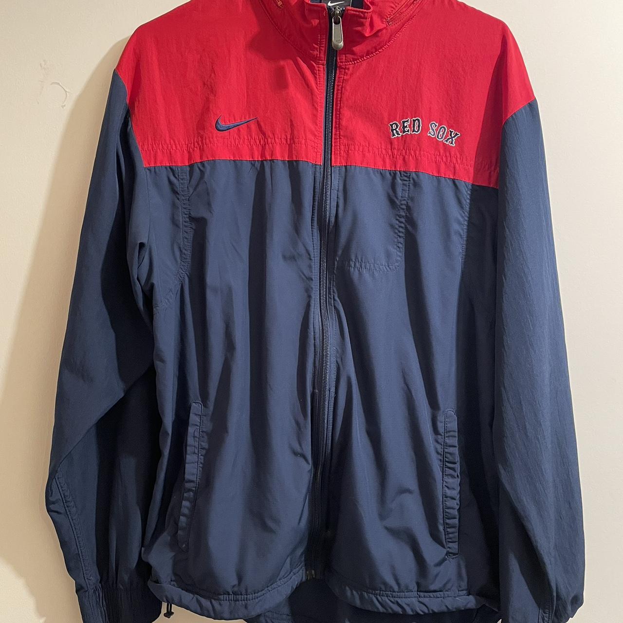 Nike Men's Red and Blue Jacket | Depop