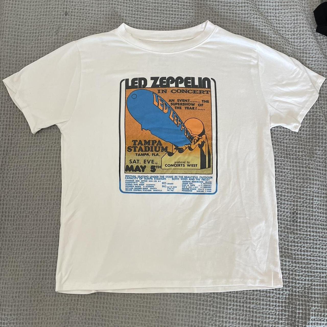 led zeppelin concert t shirt