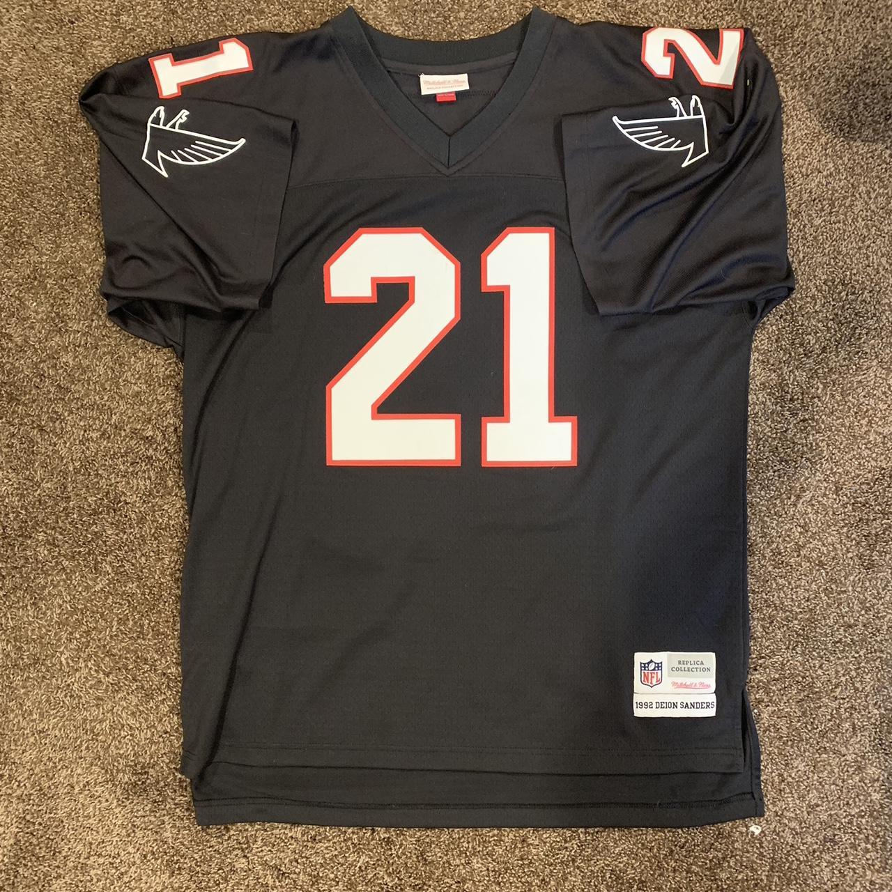 Mitchell & Ness Men's Top - Black/Red - XL – Deion Sanders Mitchell and Ness Atlanta Falcons …