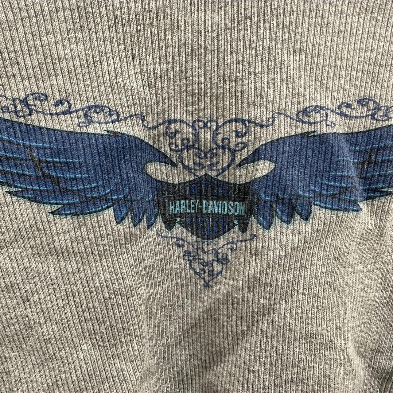 harley davidson crop top vintage
