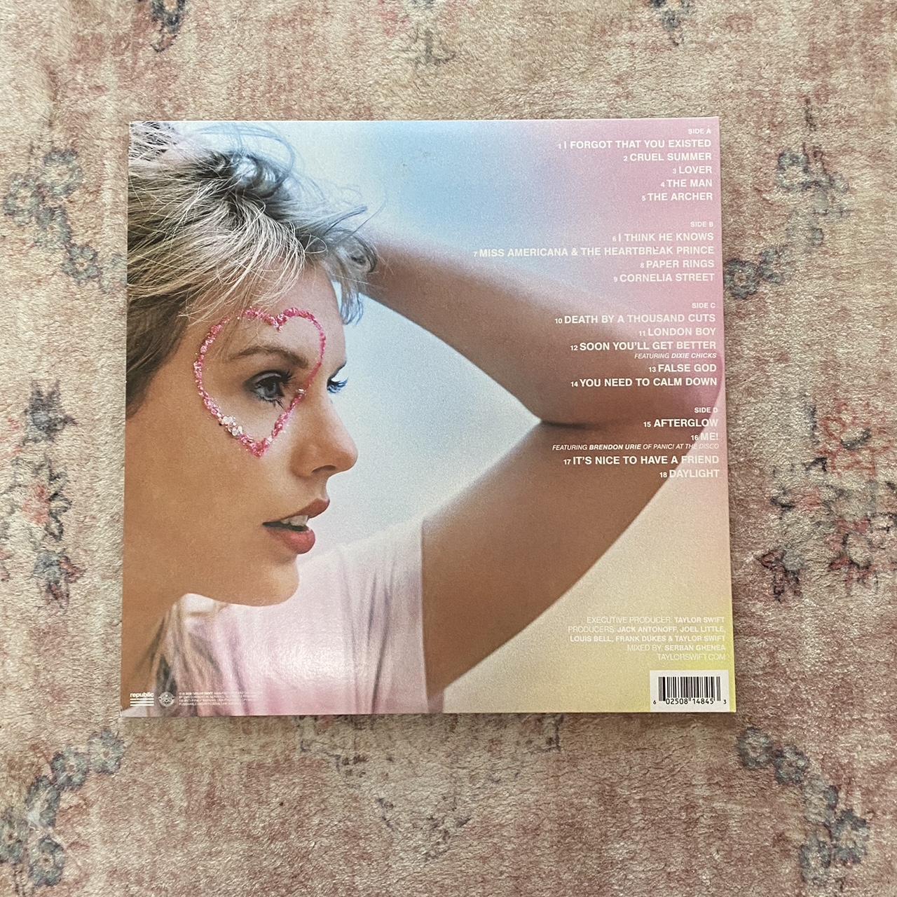 Taylor Swift's Lover record With both blue and pink - Depop