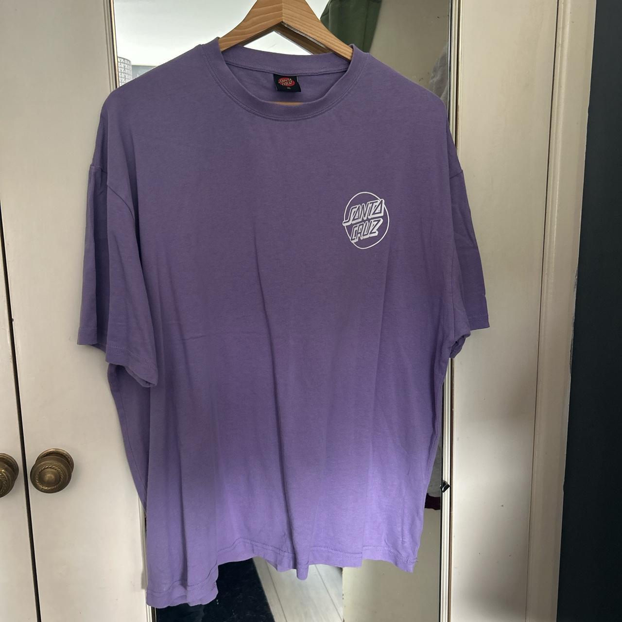 Santa Cruz purple tiki t shirt - Depop