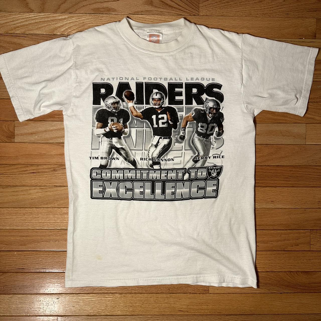 Vintage 90s Oakland Raiders graphic tshirt Mens - Depop