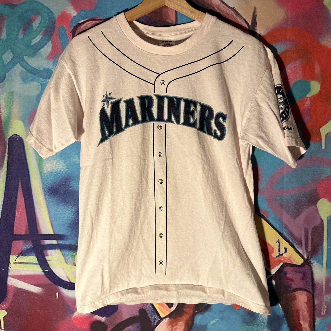 Navy blue Seattle Mariners Graphic Tee. Great - Depop