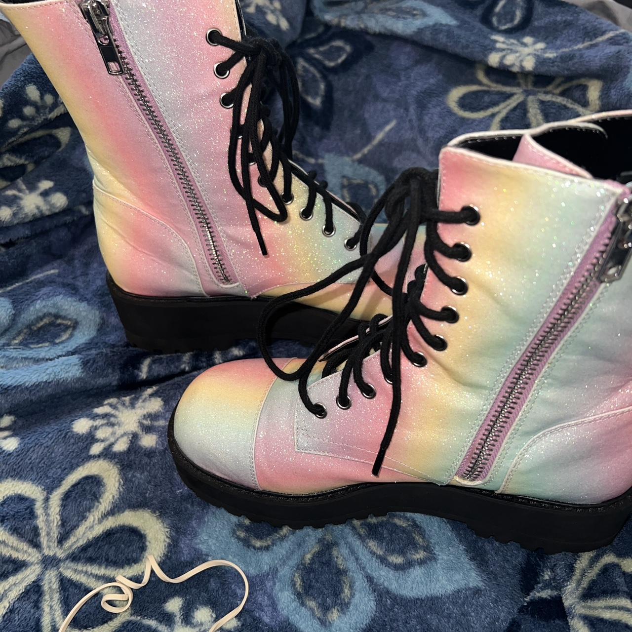 dolls kill combat flight boots