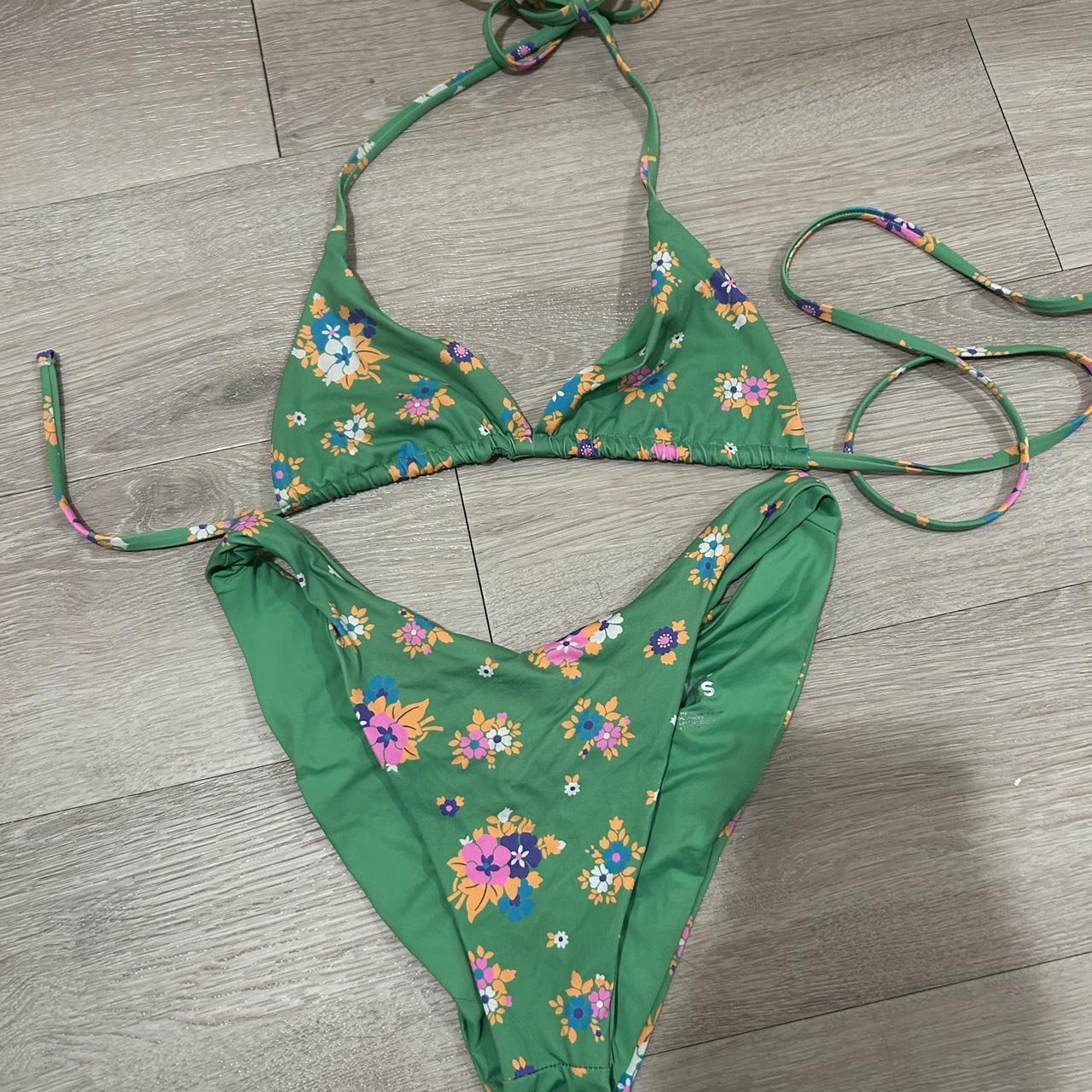 frankies bikinis green set - Depop