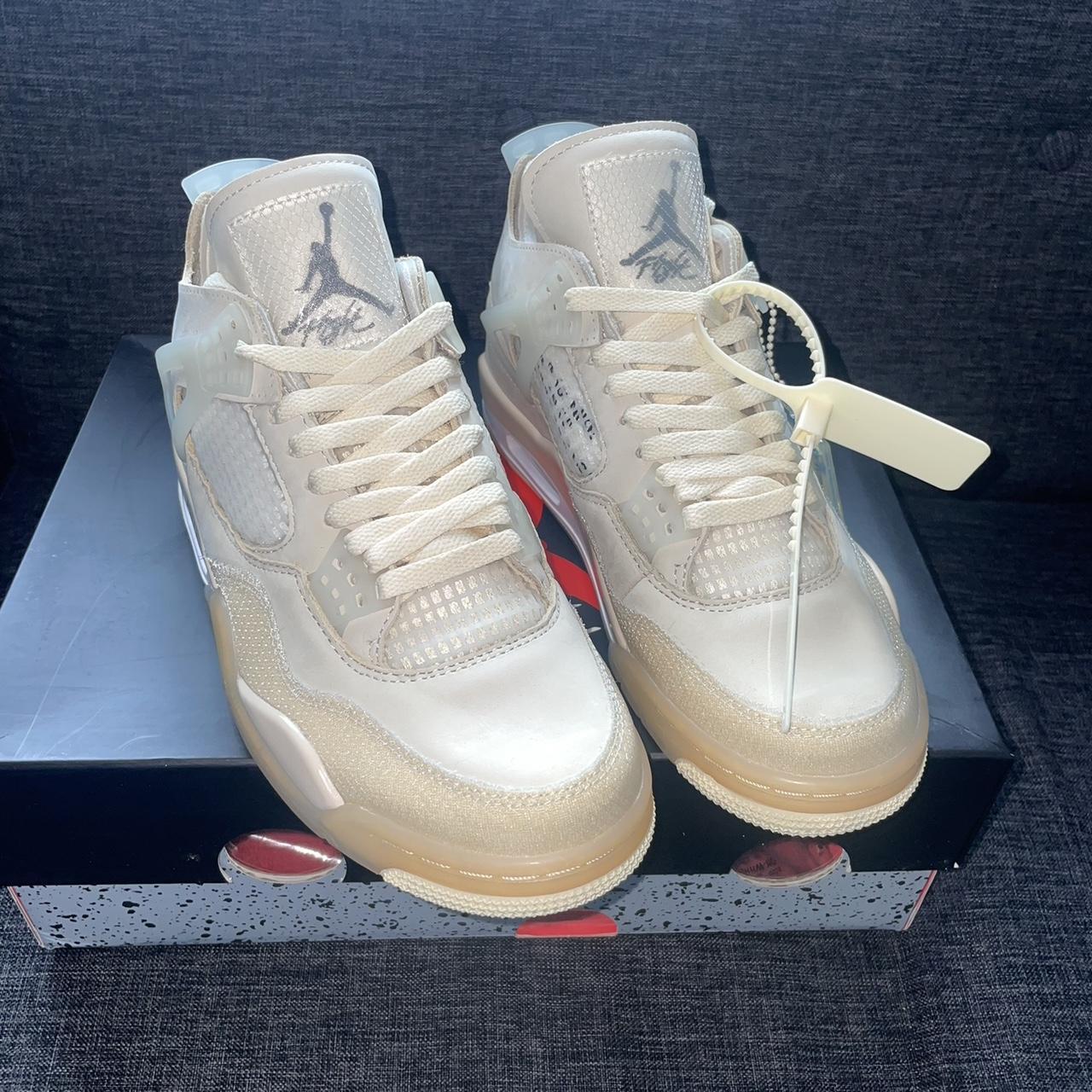 womens off white sneakers jordan 4