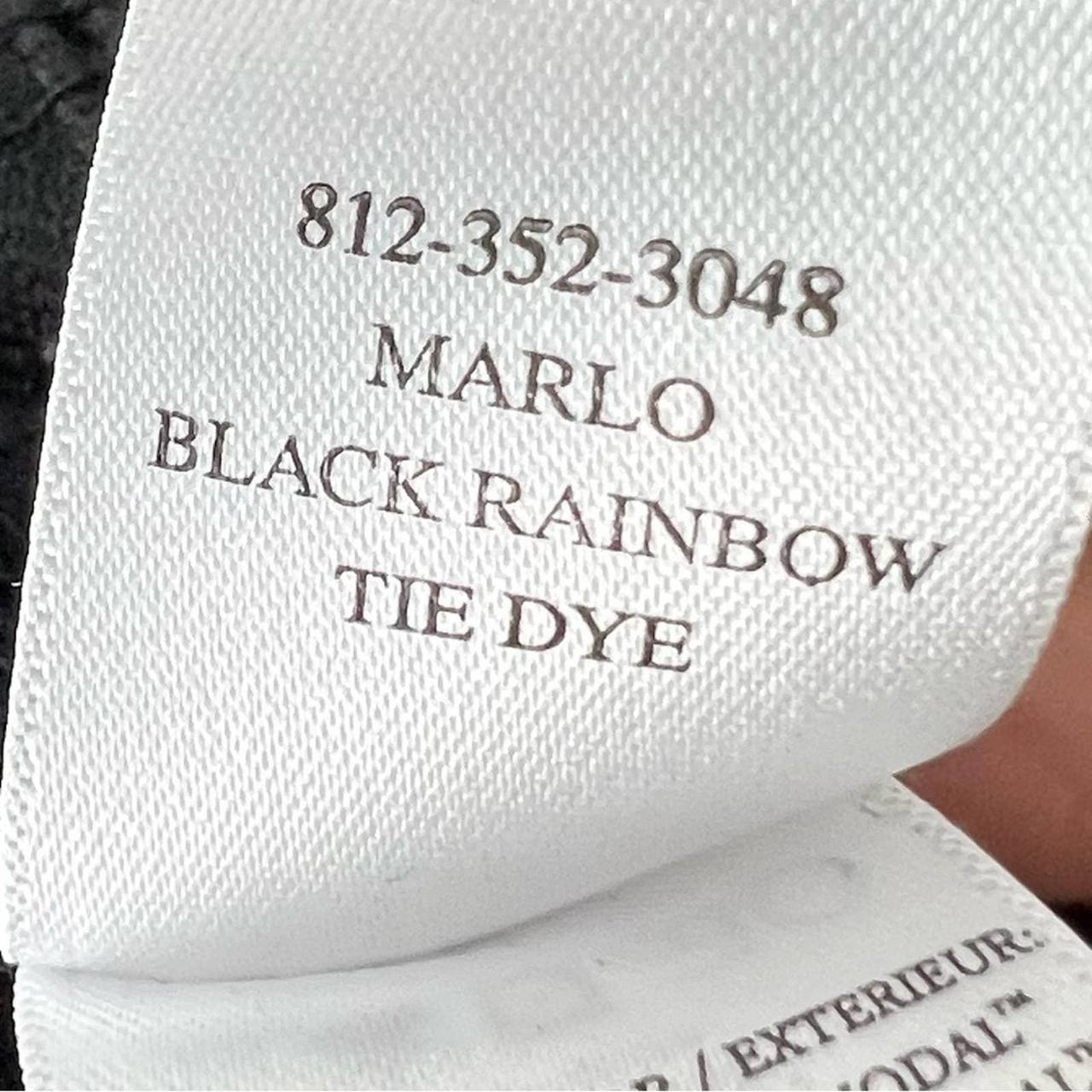 MARLO SWEATSHIRT - BLACK RAINBOW TIE DYE – Rails