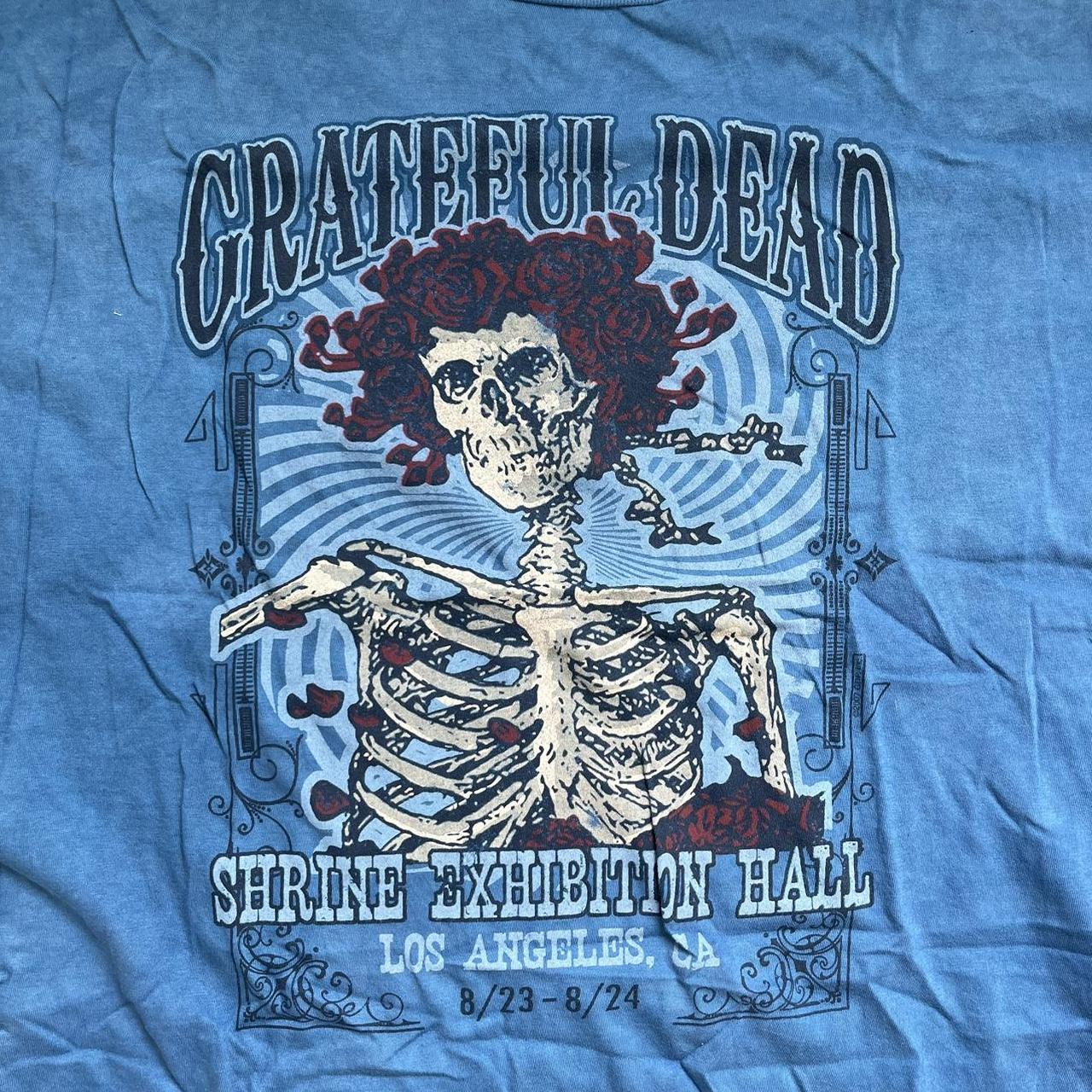 The Boho Depot Liquid Blue: Forum Gold Grateful Dead T Shirt, 2XL