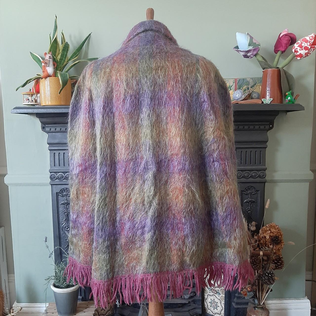 Andrew Stewart vintage Mohair & wool cape Pink , | Depop