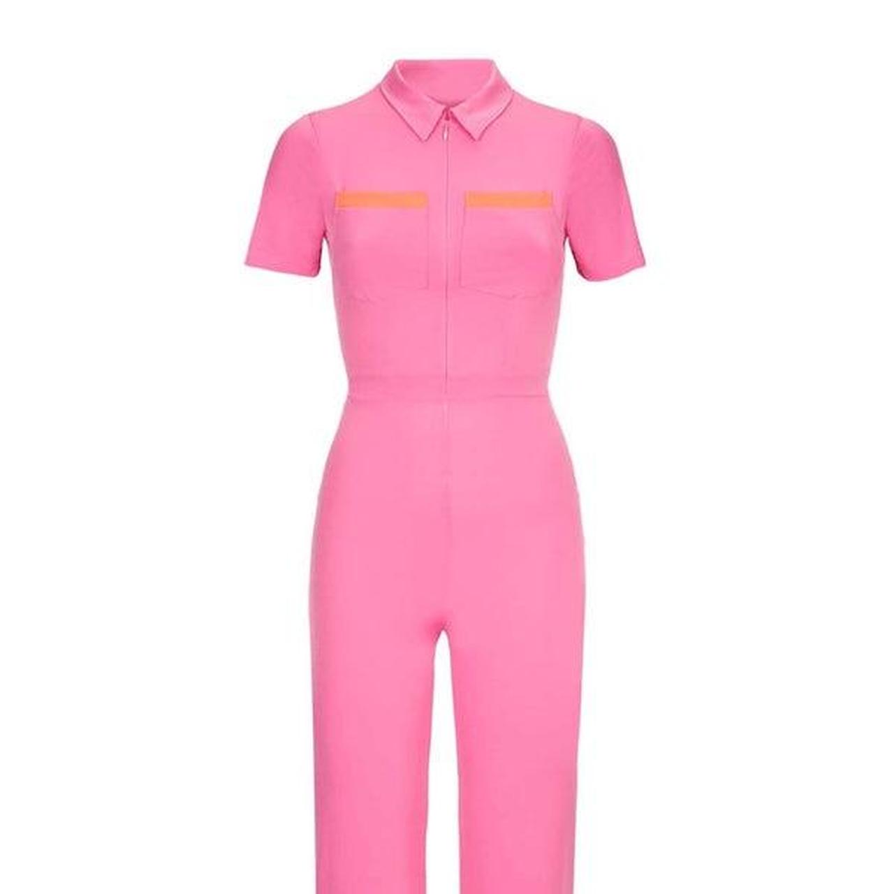 Peachy den pink jersey jumpsuit in size XS. Only... Depop