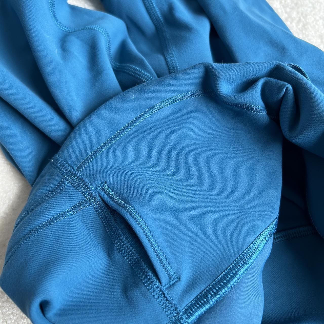 Blue lululemon wunder train leggings. Fits... Depop