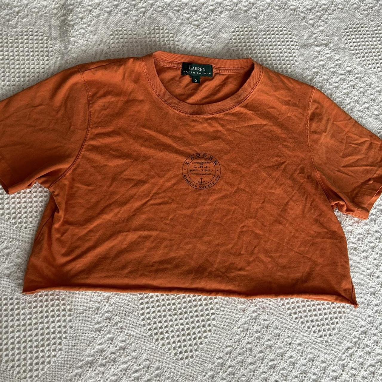 Tee shirt ralph lauren orange hot sale