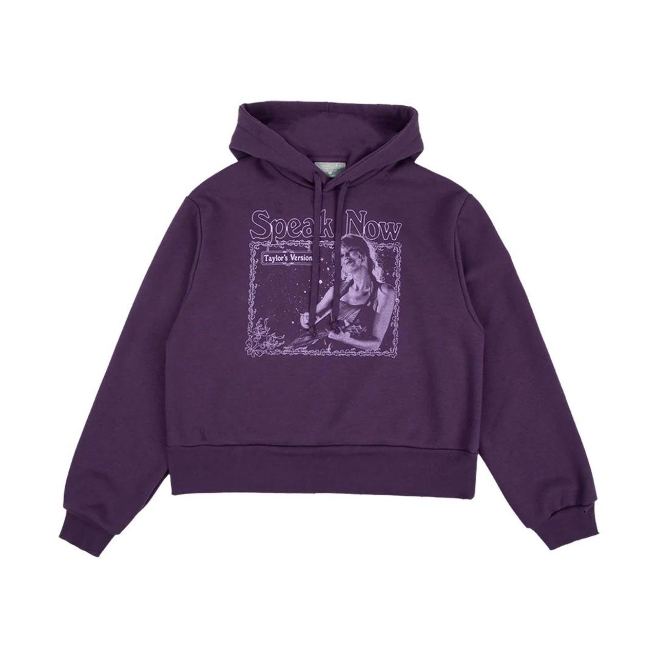 🌸 TAYLOR SWIFT 🌸 The Story of Us Purple Crop Hoodie | Depop