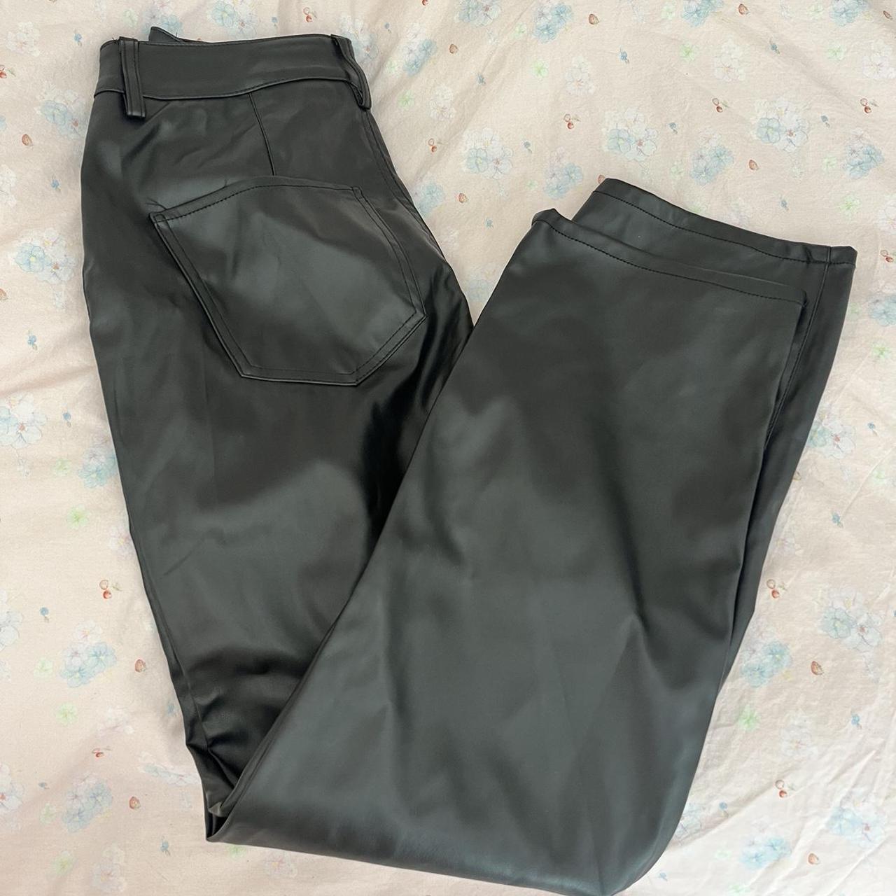 womens faux leather jeans