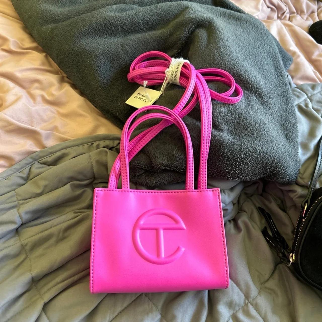 Small pink telfar online bag