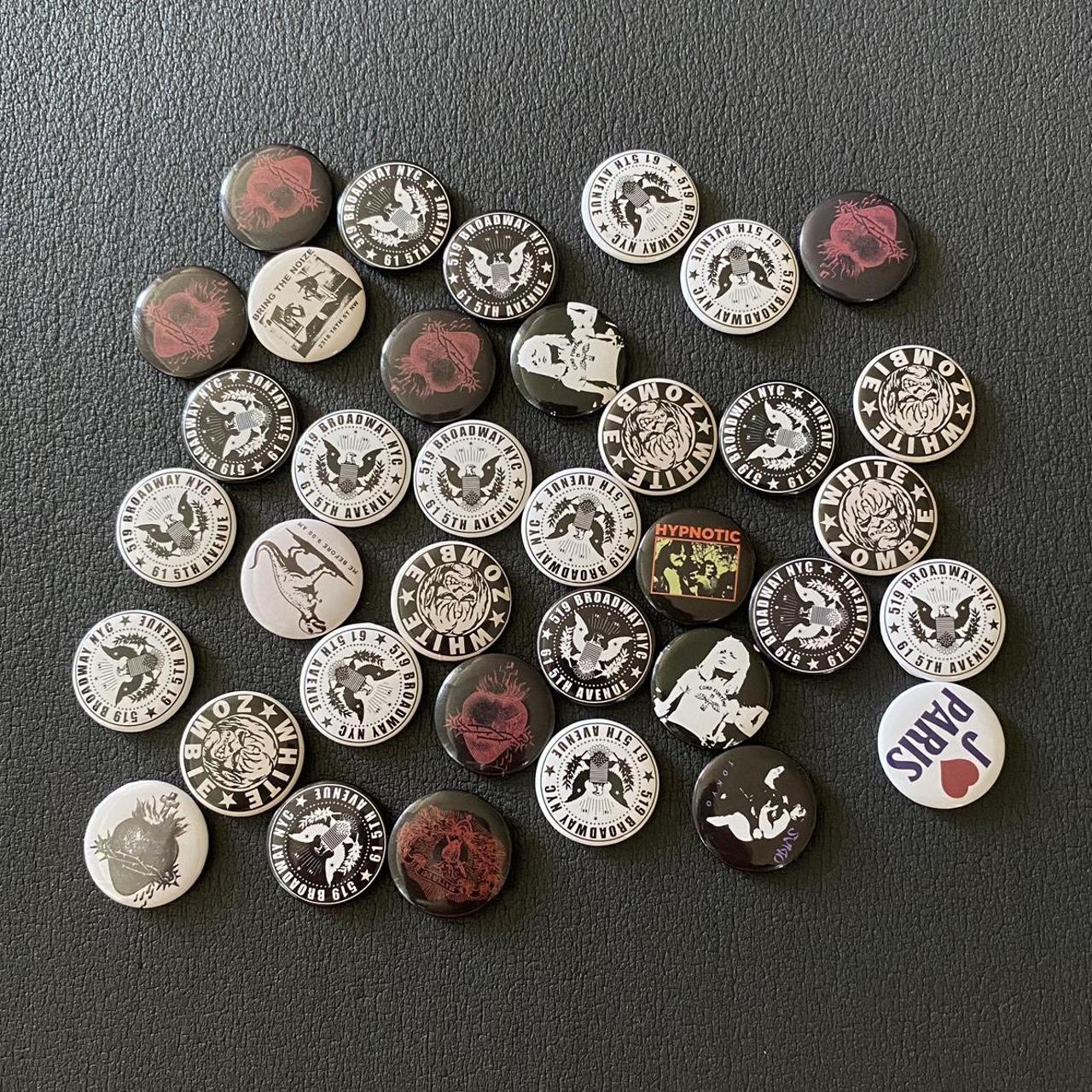 36 brandy melville pins lot so cute to put on ur... Depop