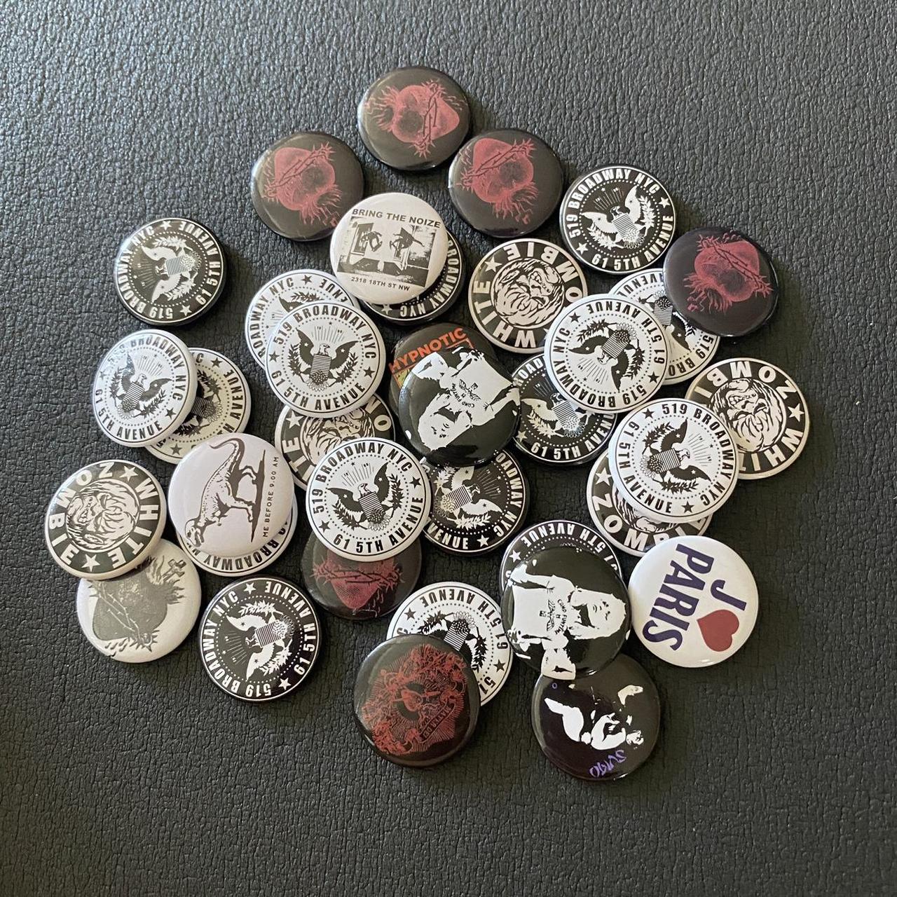36 brandy melville pins lot so cute to put on ur... Depop
