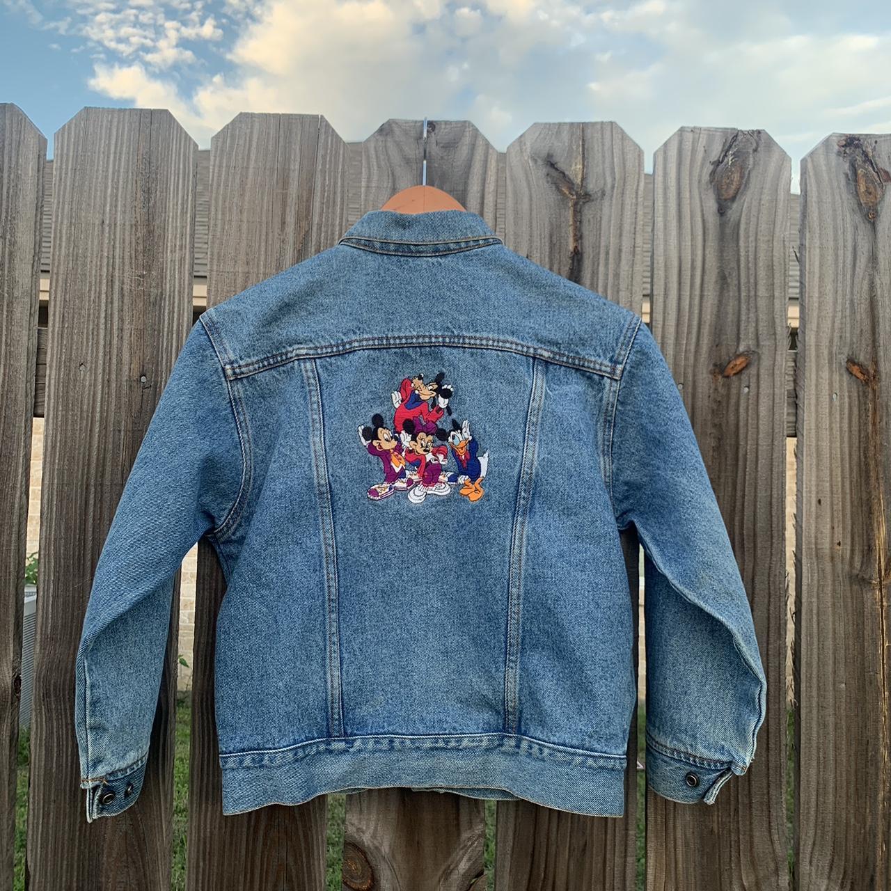 Vintage Disney Denim Jacket Size 810 Measurement Depop