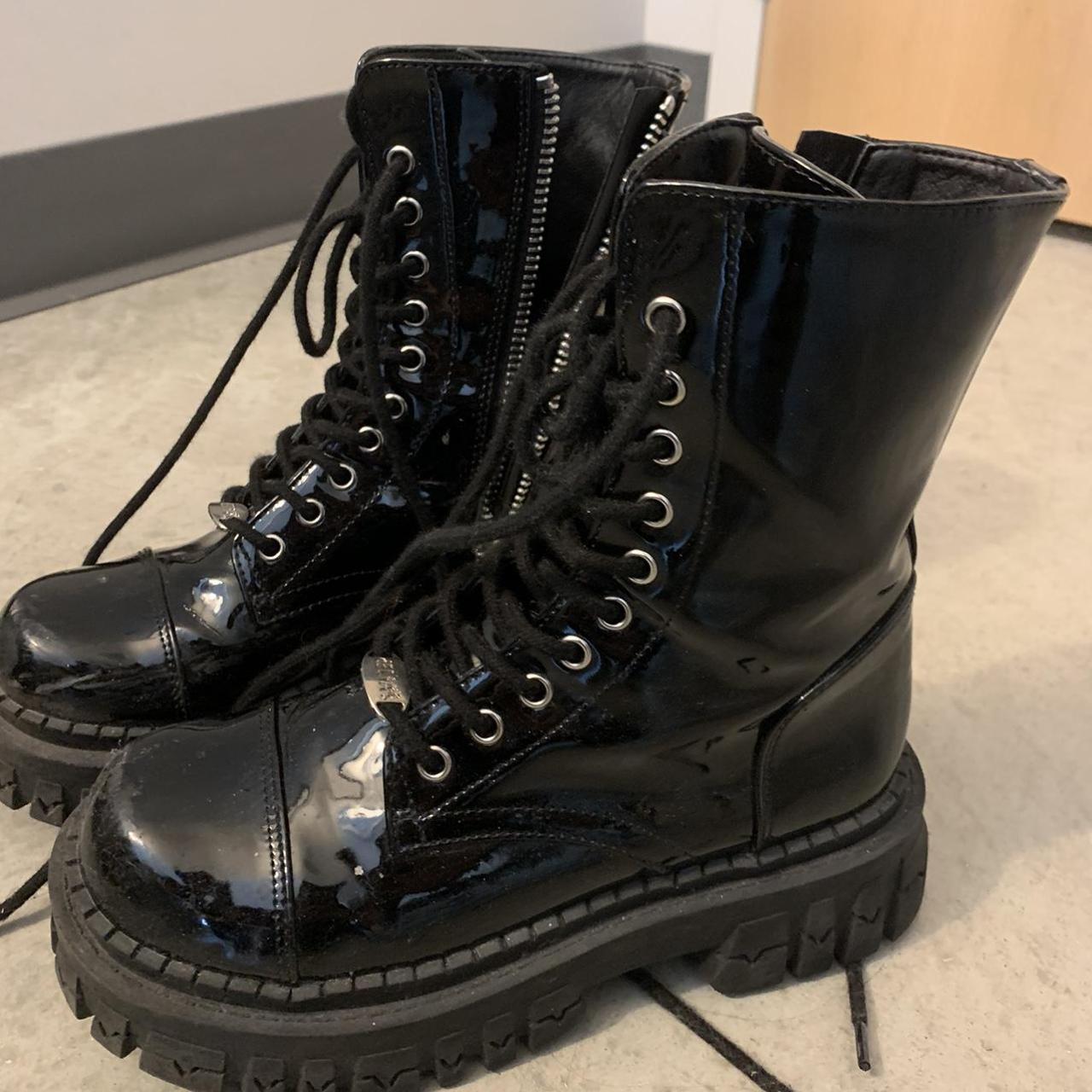 dolls kill combat flight boots