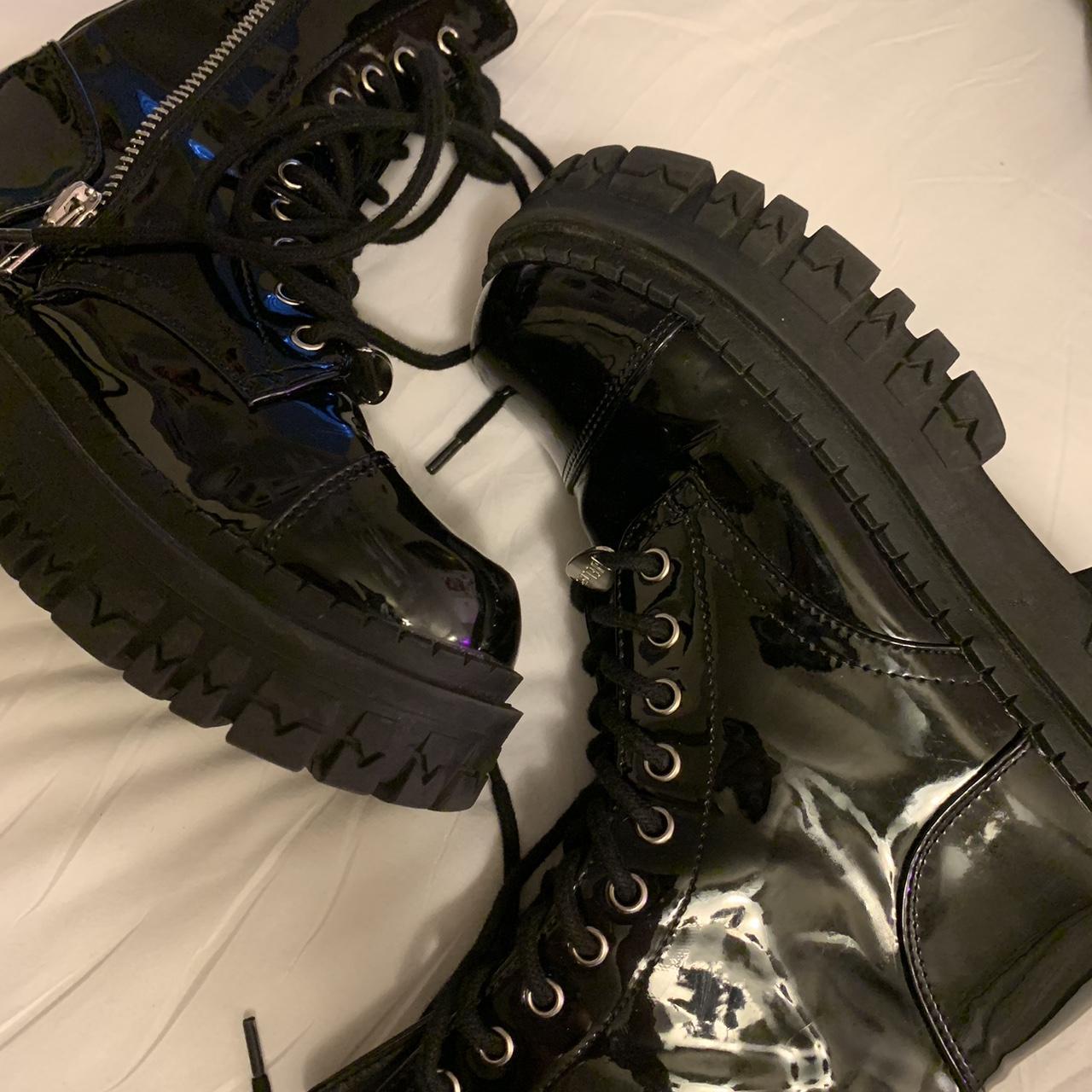 dolls kill combat boots... - Depop