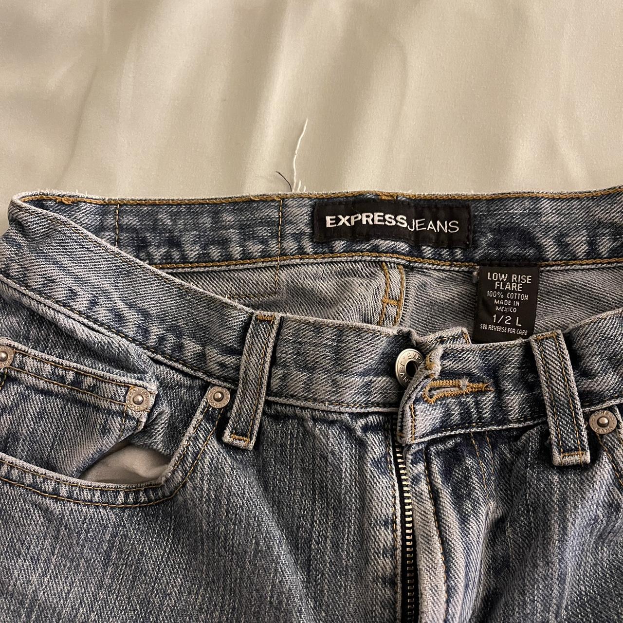 Vintage express jeans Low rise flare jeans one of... Depop