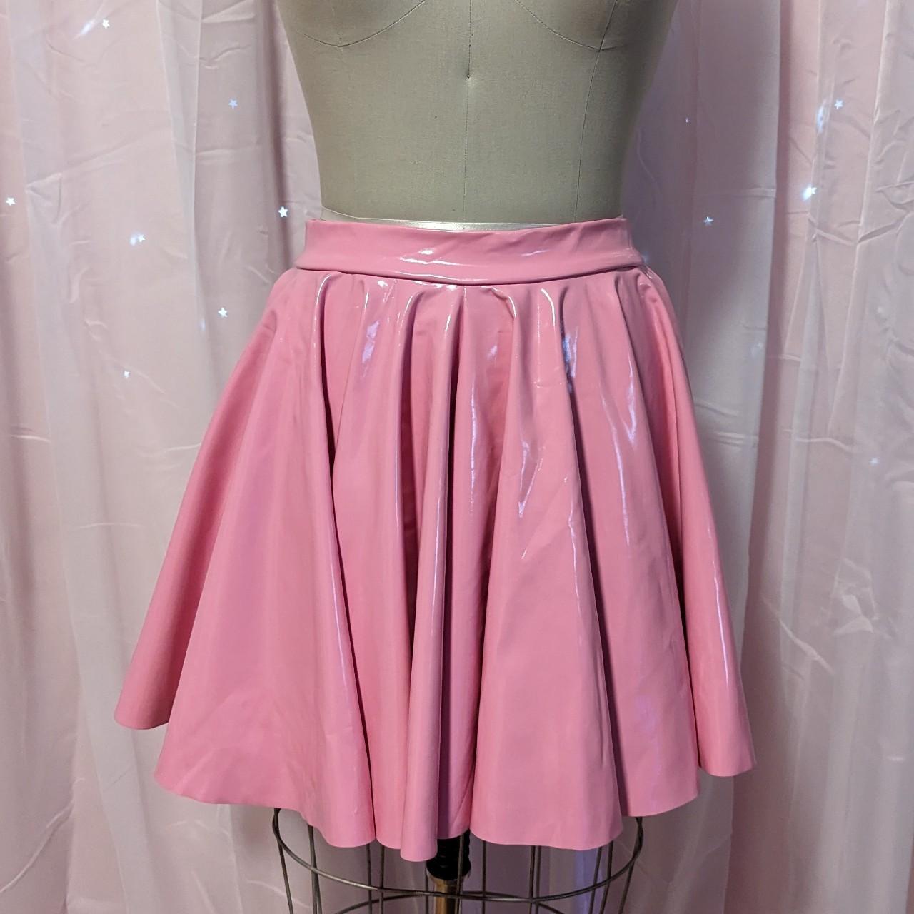 Black Milk Clothing Princess Pink Pvc Skater Depop