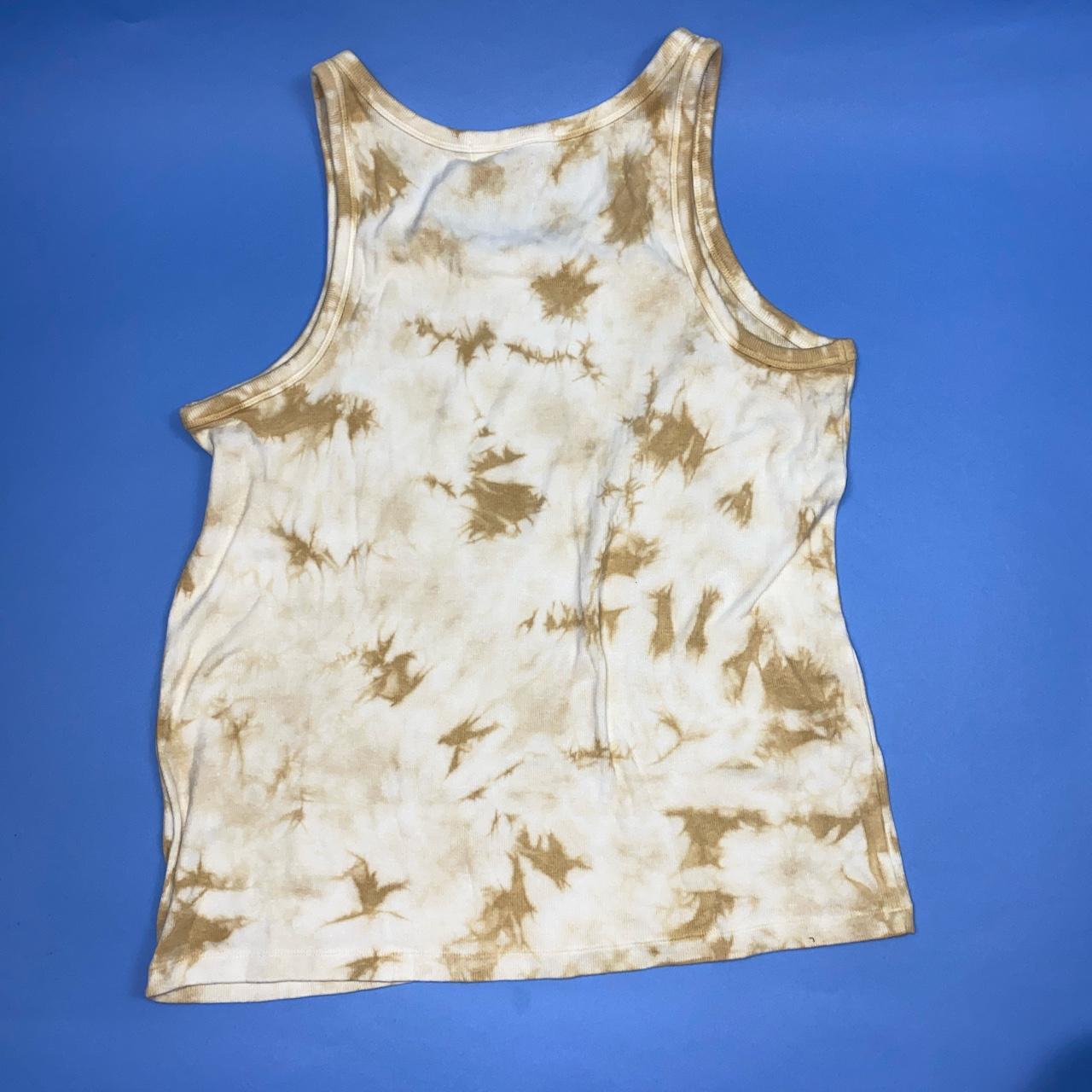 Elizabeth and James mustard tie dye ribbed tank top.... Depop