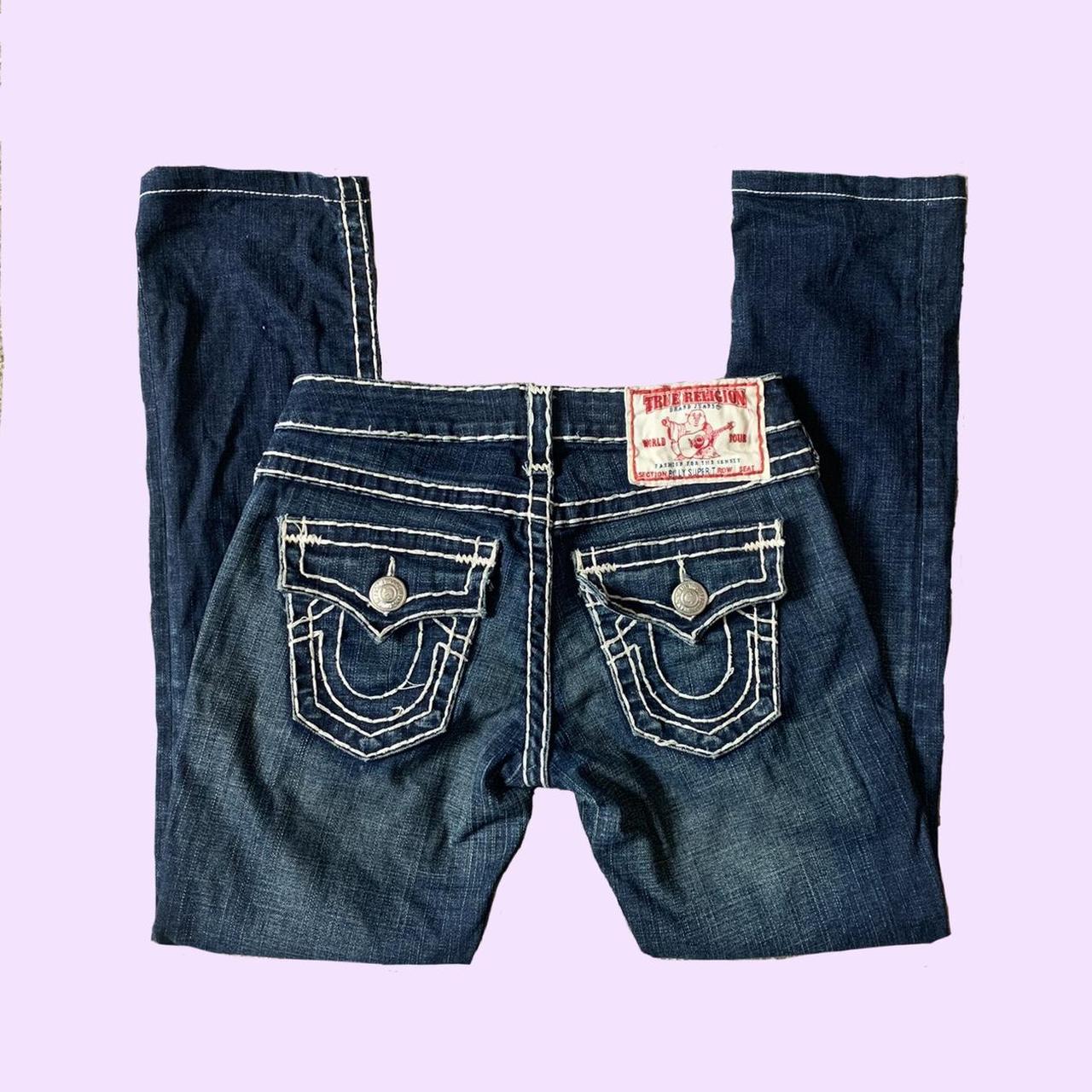 CUTEST y2k true religion straight jeans!!!! In love... - Depop