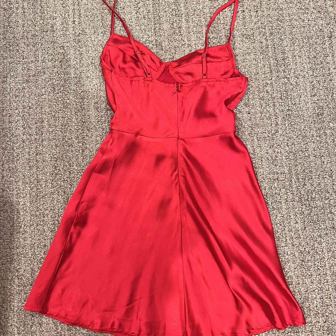 Motel Rocks lebby satin red dress ❤️❤️ Size- - Depop