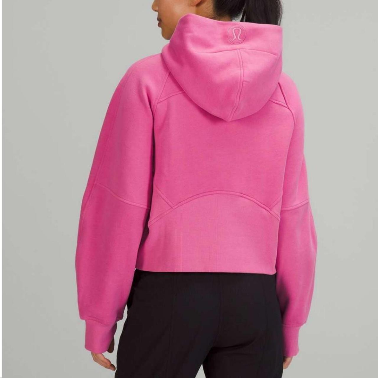 Lululemon Pink Blossom Scuba Oversized Half-Zip... - Depop