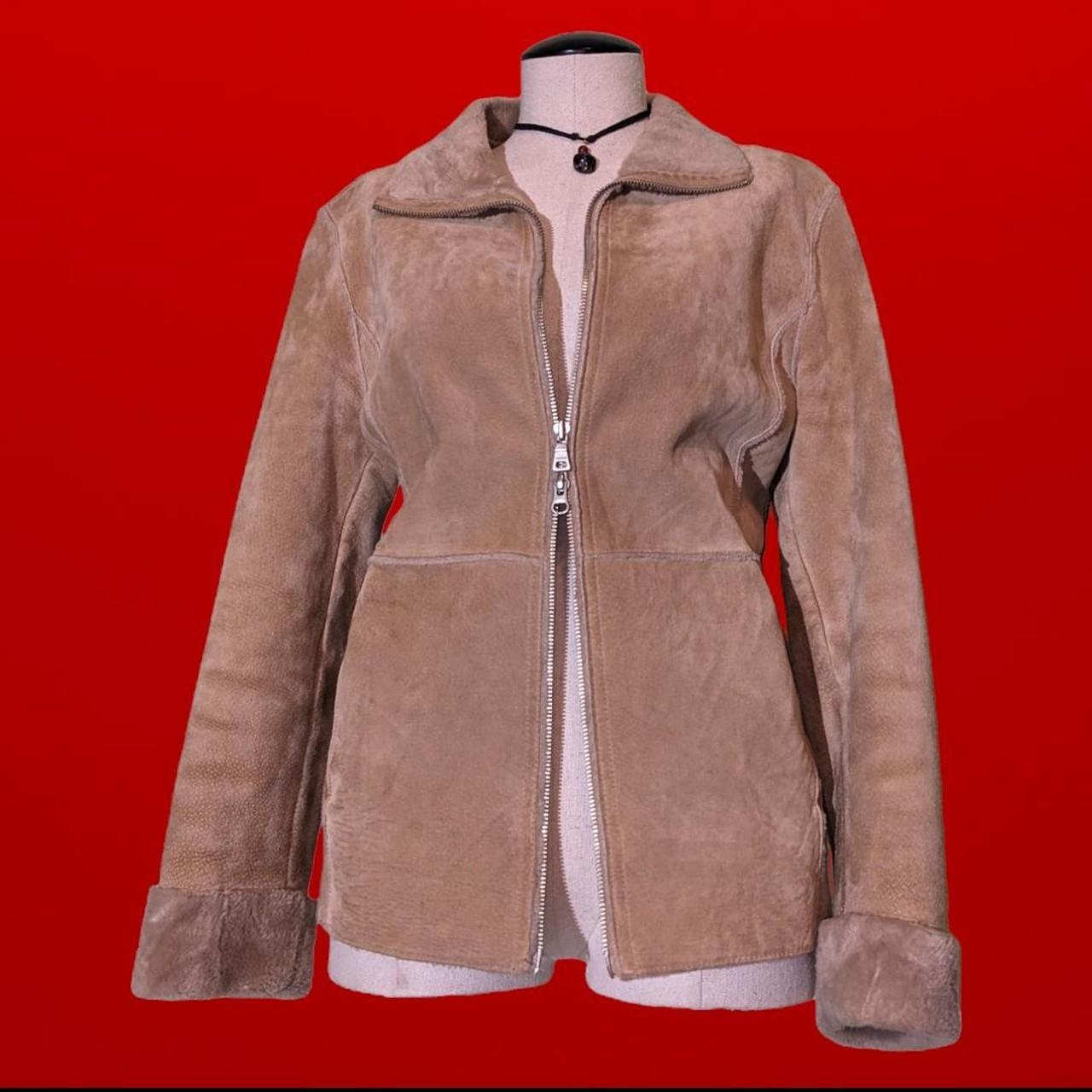 Guess Women's Tan Coat Depop