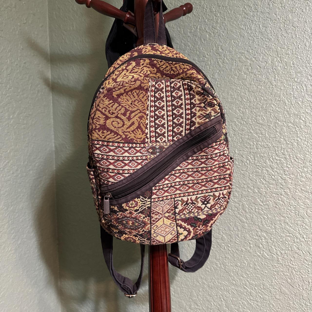 Women's Backpacks - Multi/Brown – Small backpack.… - image 1