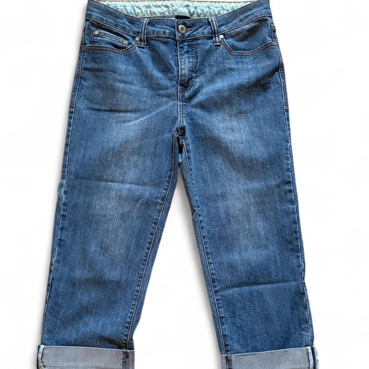 Faded Glory Women's Straight leg Capri Jeans Blue/Navy