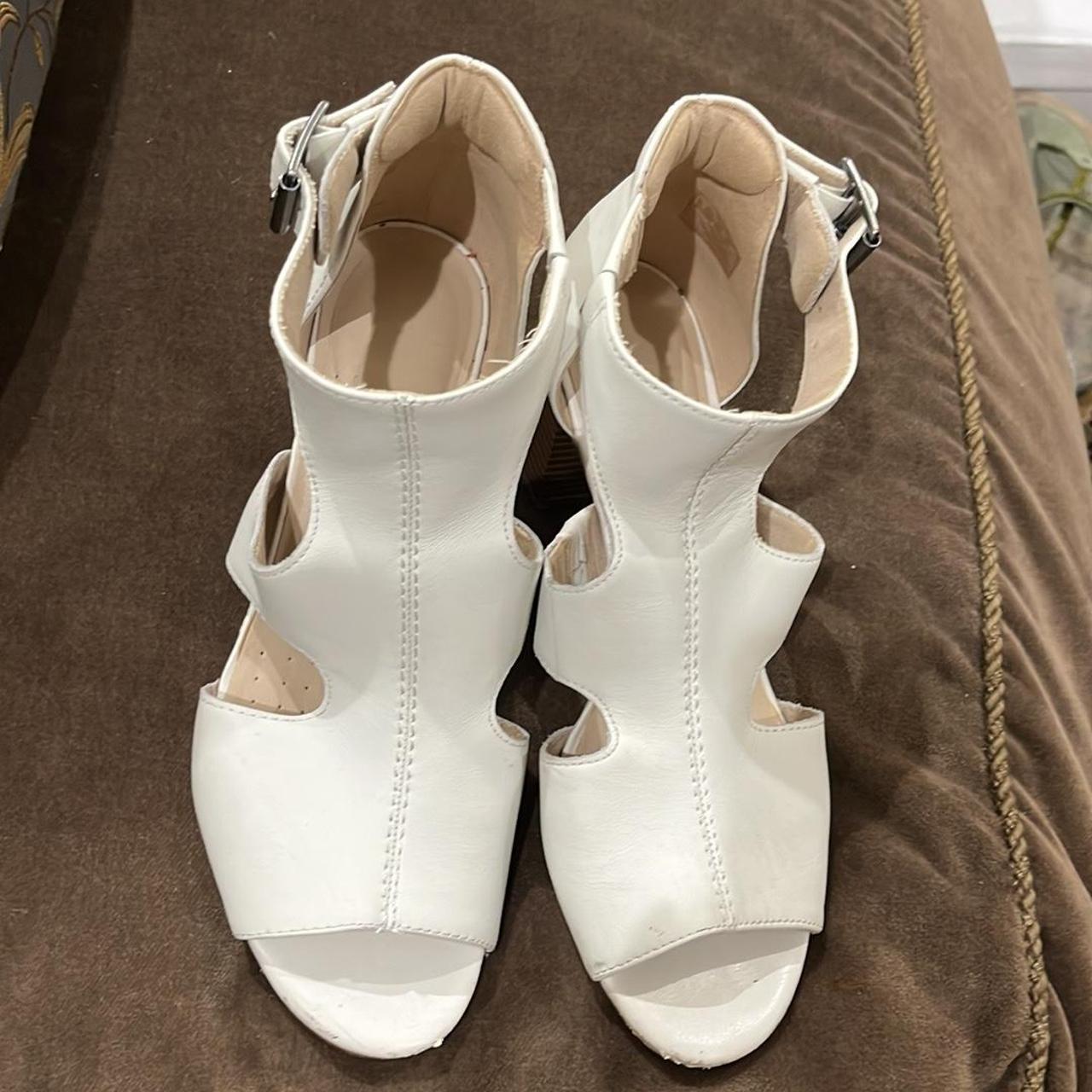 womens white clark sandals