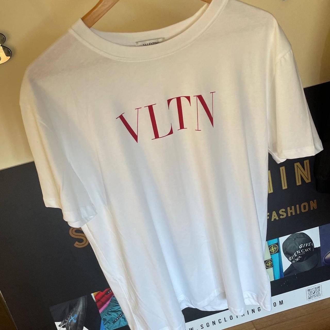 Valentino VLTN logo Tshirt White Red Brand