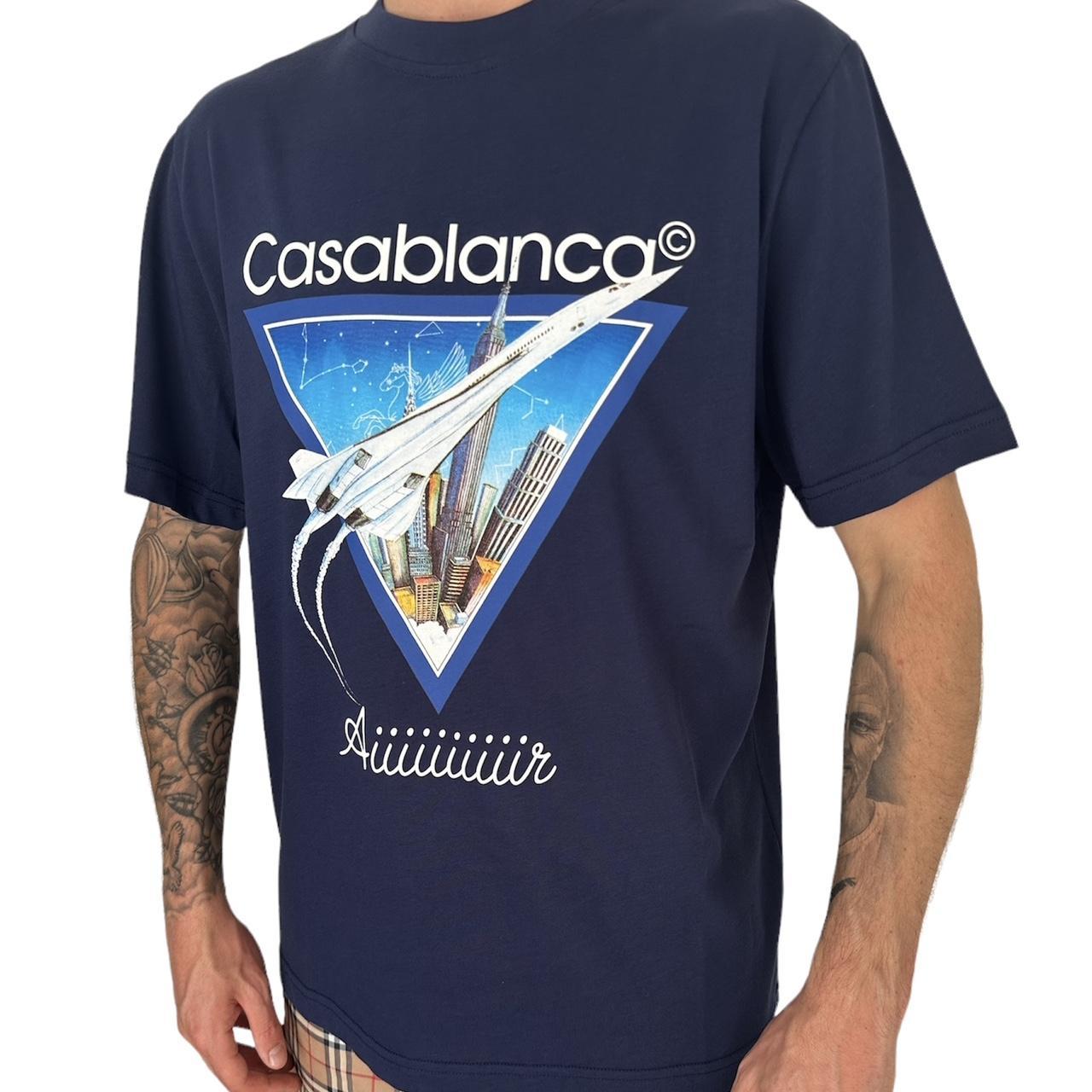 関税込【Casablanca】Logo Print Tee Casablanca logo-print T-shirt | Green | FARFETCH