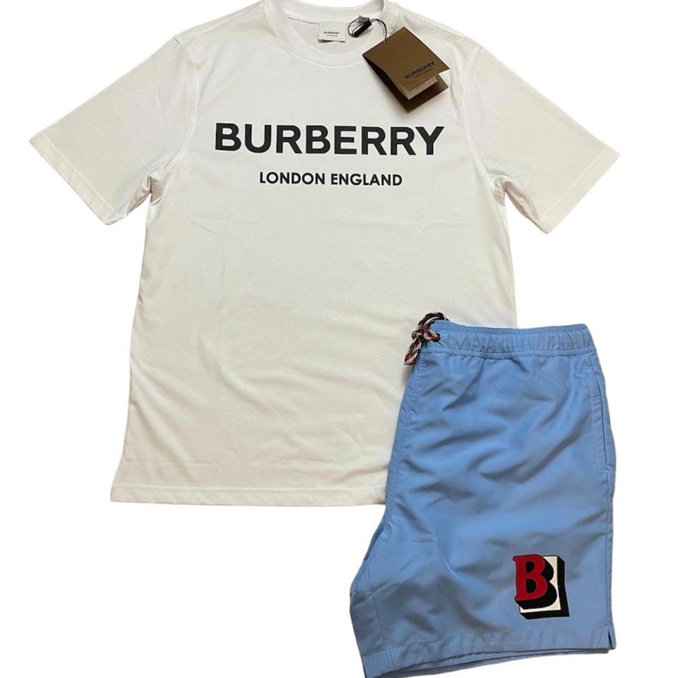 現行 BURBERRY LONDON ENGLAND ワンピース 2Y 90 BURBERRY LONDON ENGLAND T-SHIRT & BURBERRY SHORTS | Depop