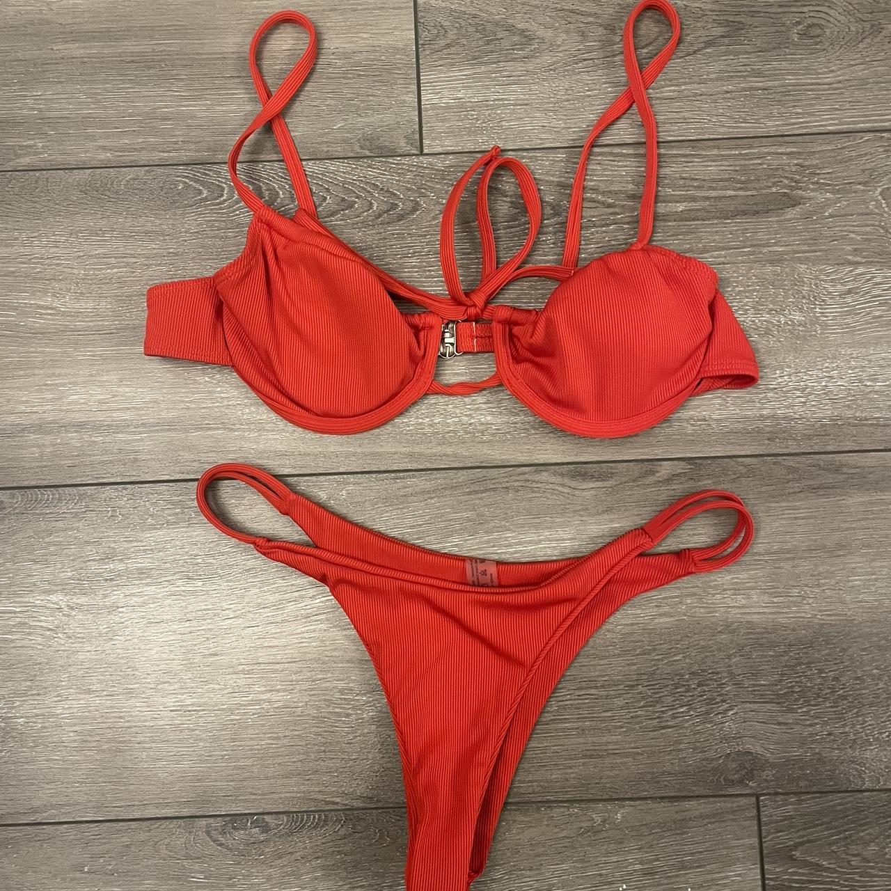 Womens Red Bikinis And Tankini Sets Depop 2833