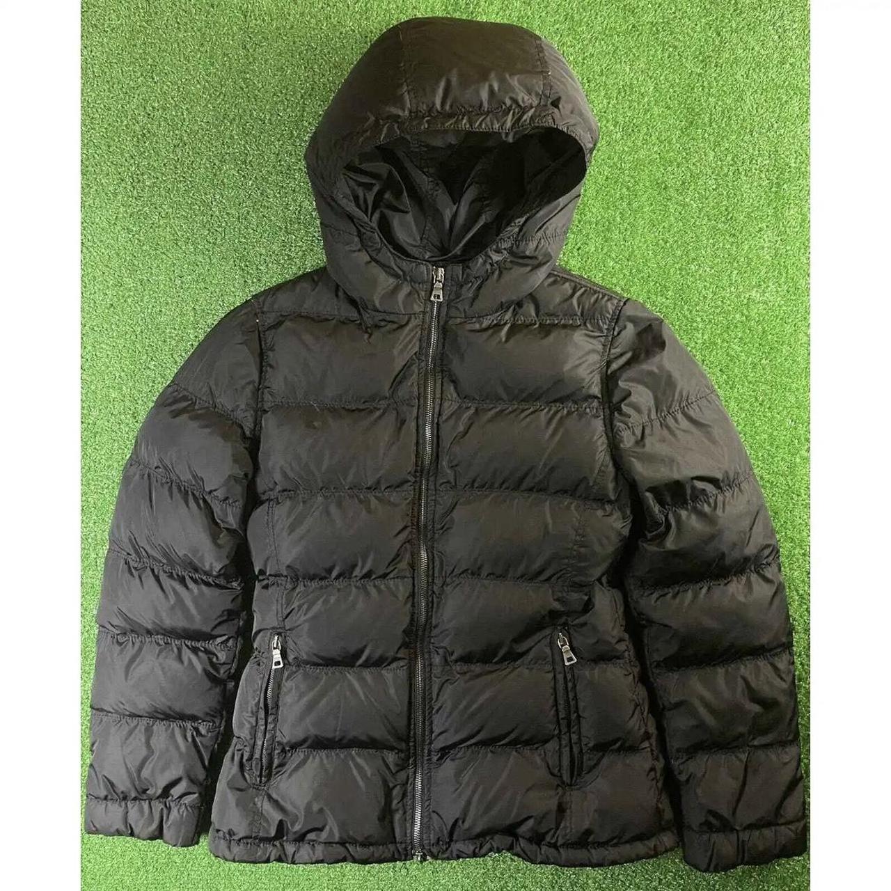 Prada down-filled puffer jacket, in excellent... - Depop