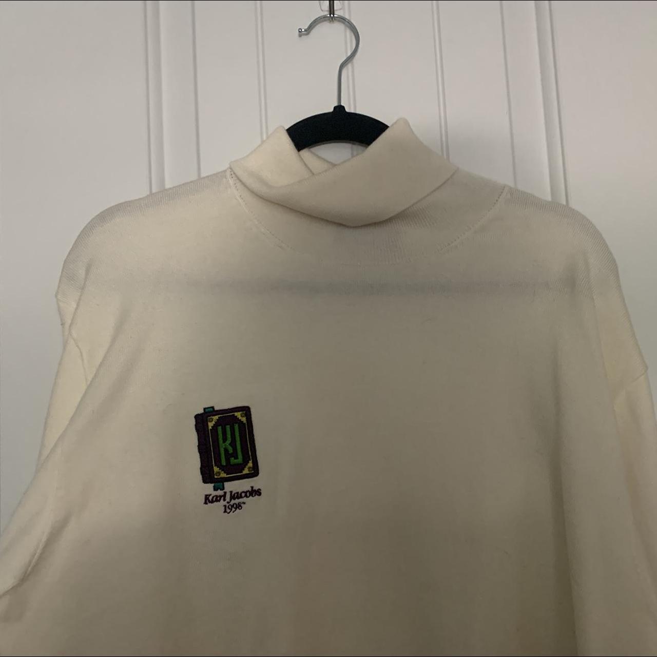 Karl Jacobs Embroidered Turtleneck Never worn, is... Depop